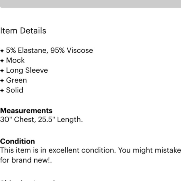 American Eagle soft sexy long sleeve high neck Olive green medium relaxed - Picture 3 of 5